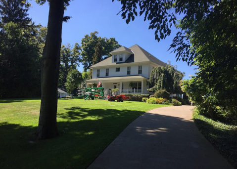 Large Michigan home exterior painting